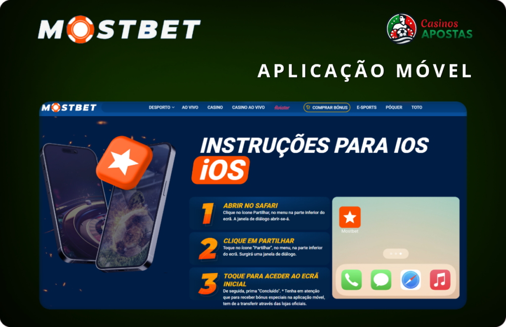 Aplicação móvel Mostbet