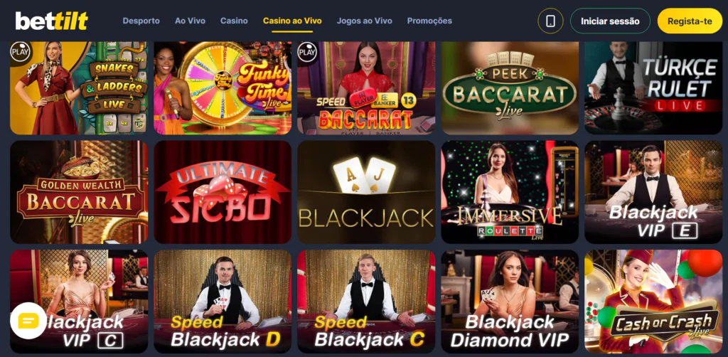 Casino ao Vivo BetTilt