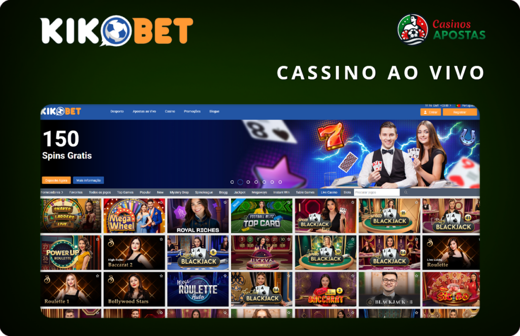 Cassino ao vivo Kikobet