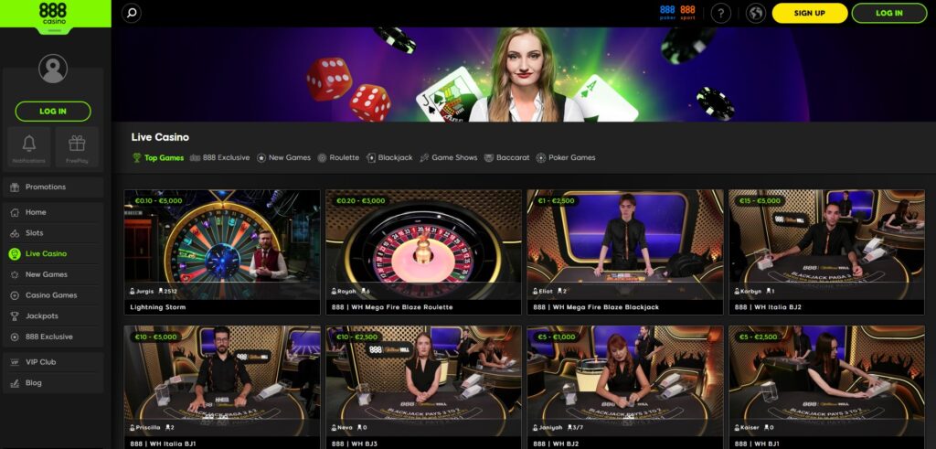 Casino ao Vivo 888 Casino